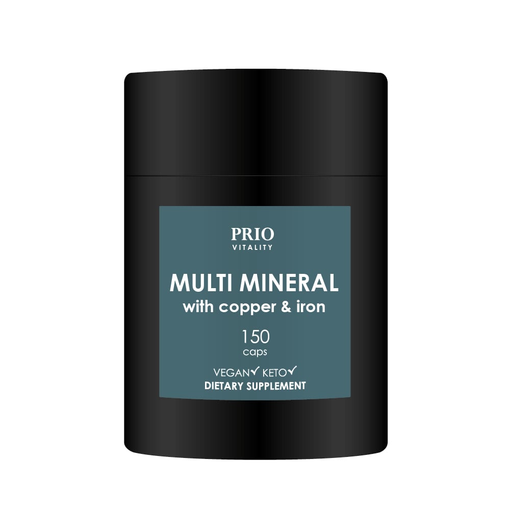 Prio Vitality Multi Mineral With Copper & Iron 150 kapslar