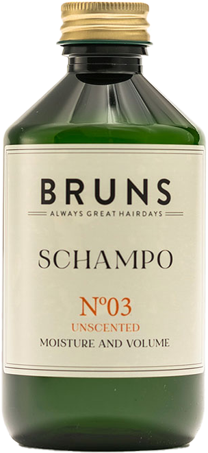 BRUNS Schampo Nº03 Moisture & Volume Unscented 300 ml