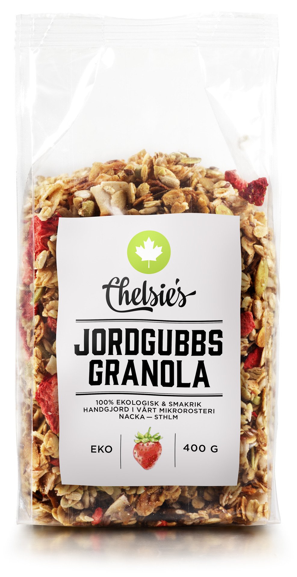Chelsie's Jordgubbsgranola 400g
