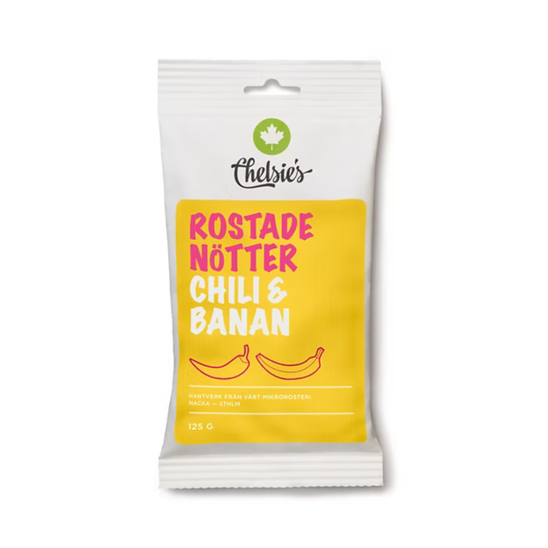 Chelsie's Rostade Nötter Chili & Banan 125 g