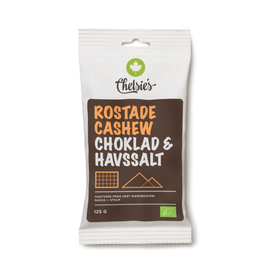 Chelsie's Rostade Cashew Choklad & Havssalt 125 g