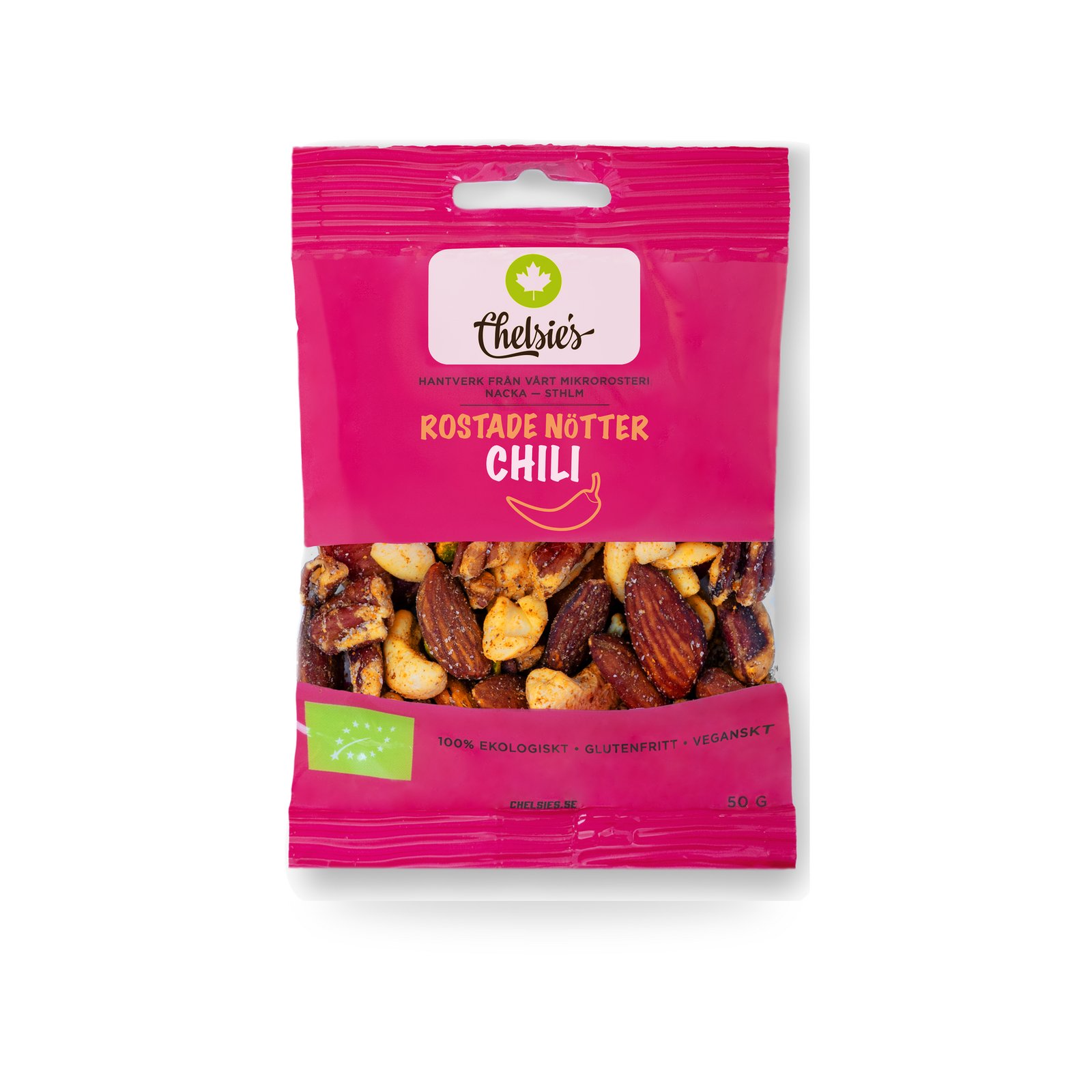 Chelsie's Rostade Nötter Chili 50 g