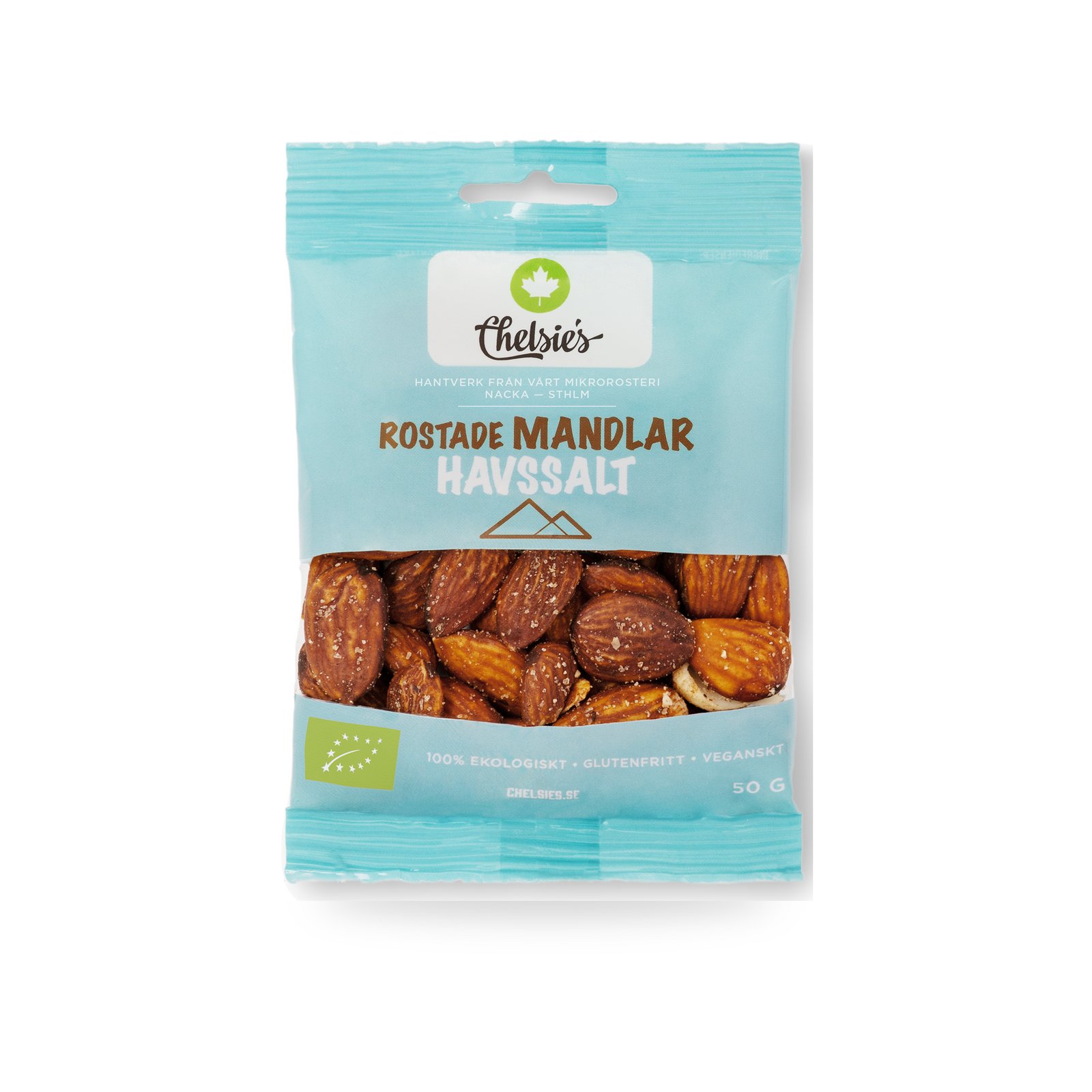 Chelsie's Rostade Mandlar Havssalt 50 g