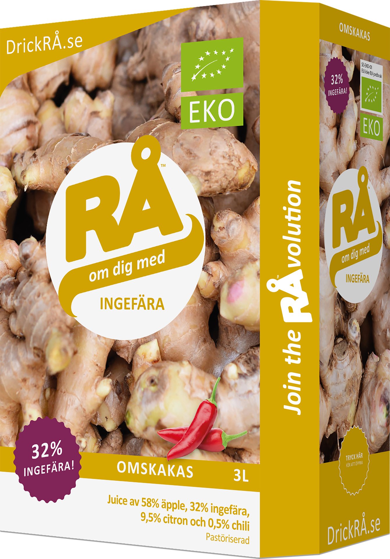 RÅ Ingefära EKO 300 cl