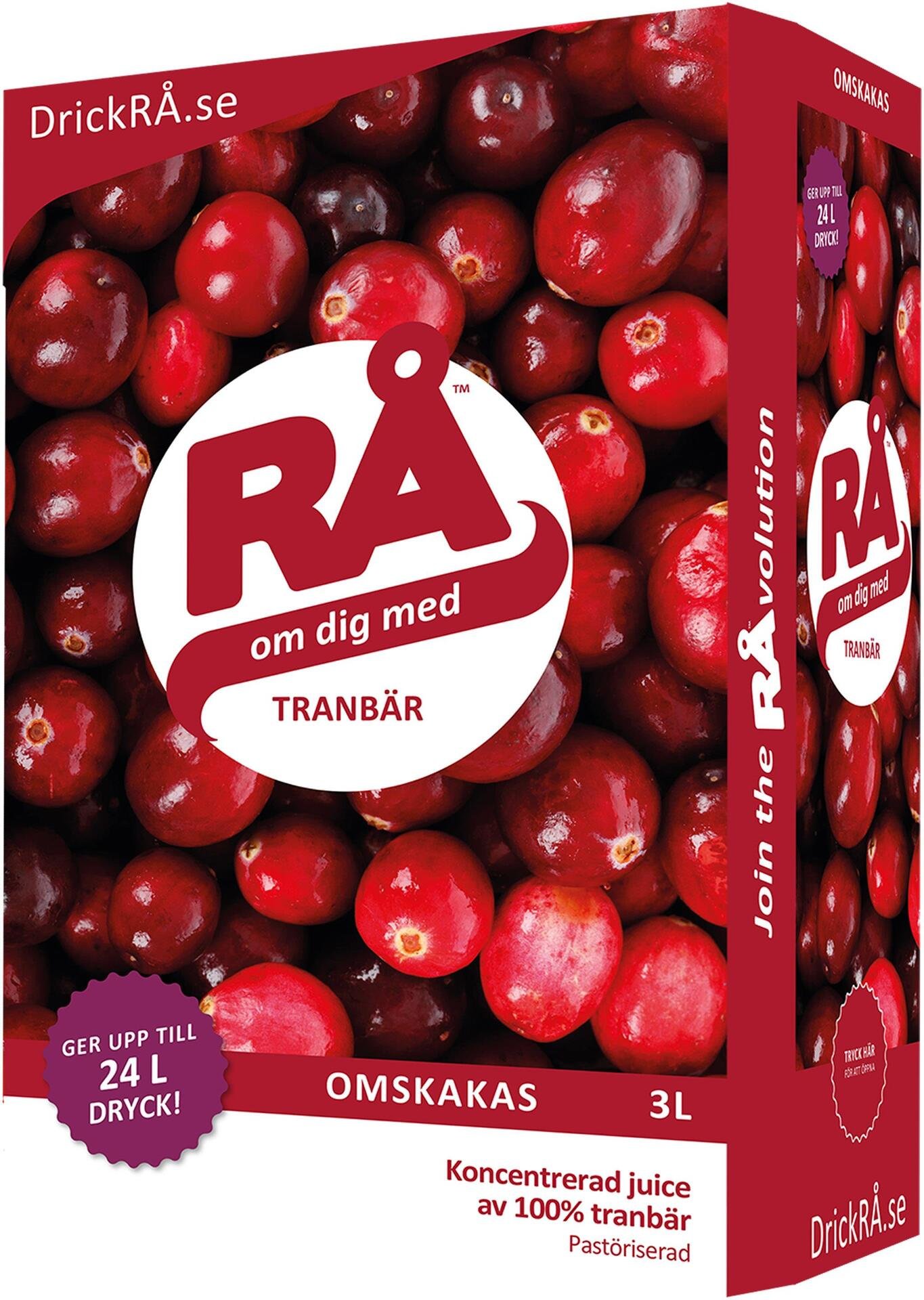 RÅ Tranbär 300 cl