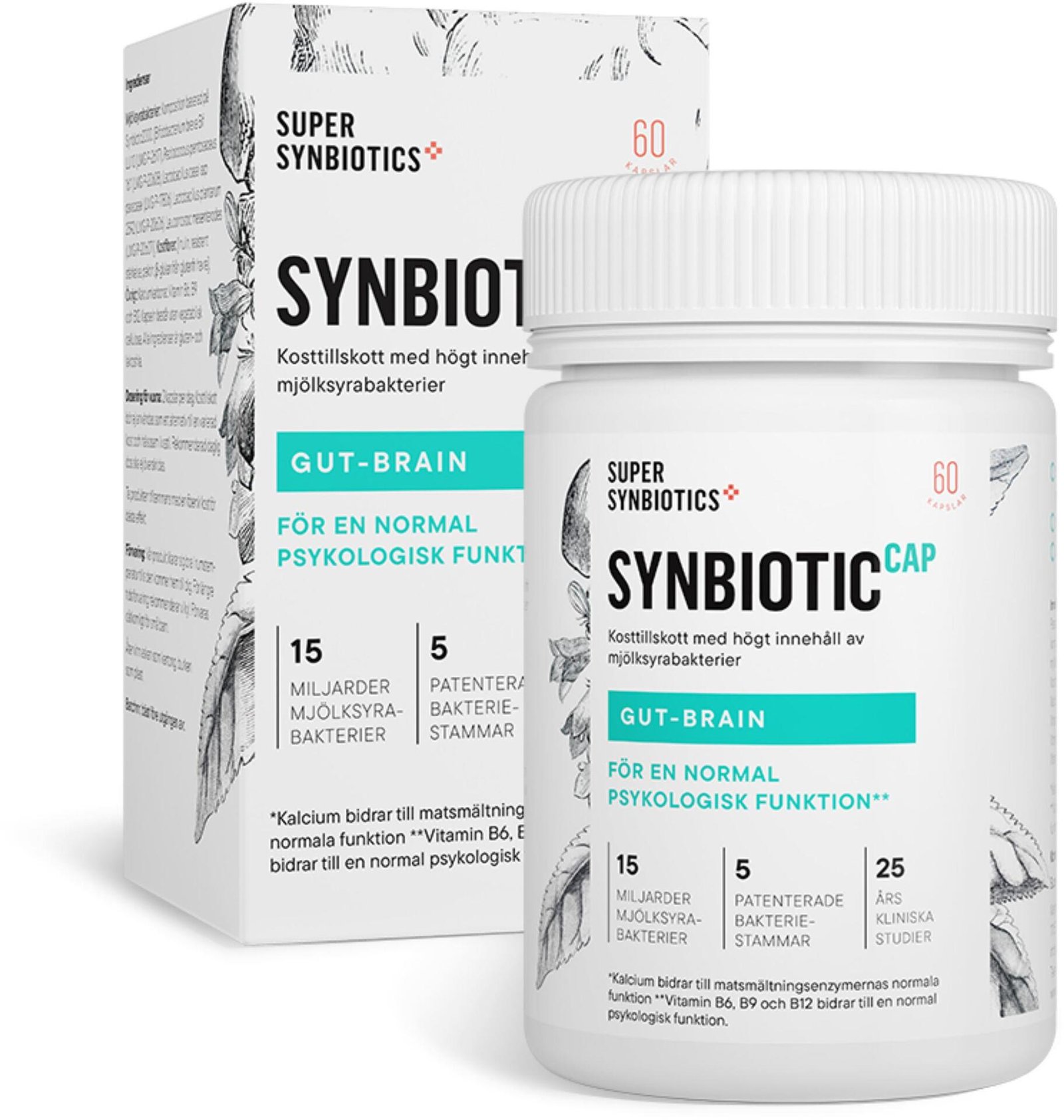 SuperSynbiotics Synbiotic Cap Gut-Brain 60 kapslar