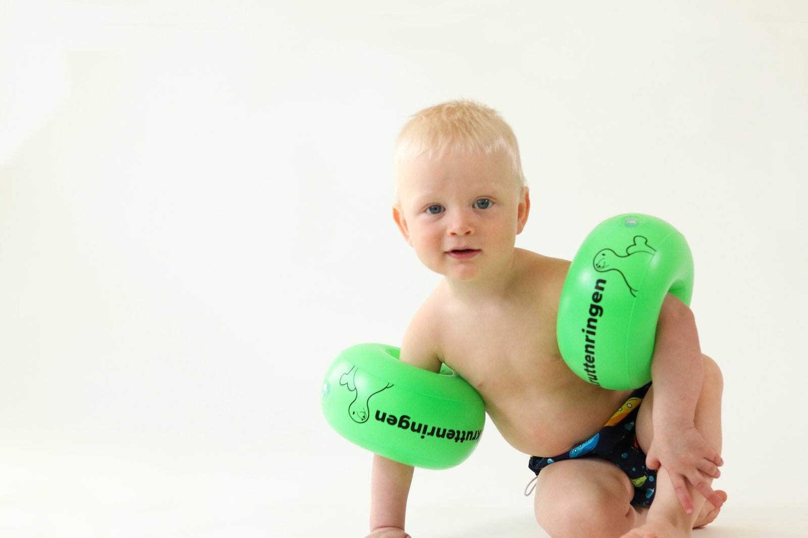 Skruttenringen Armpuffar Grön 1 par