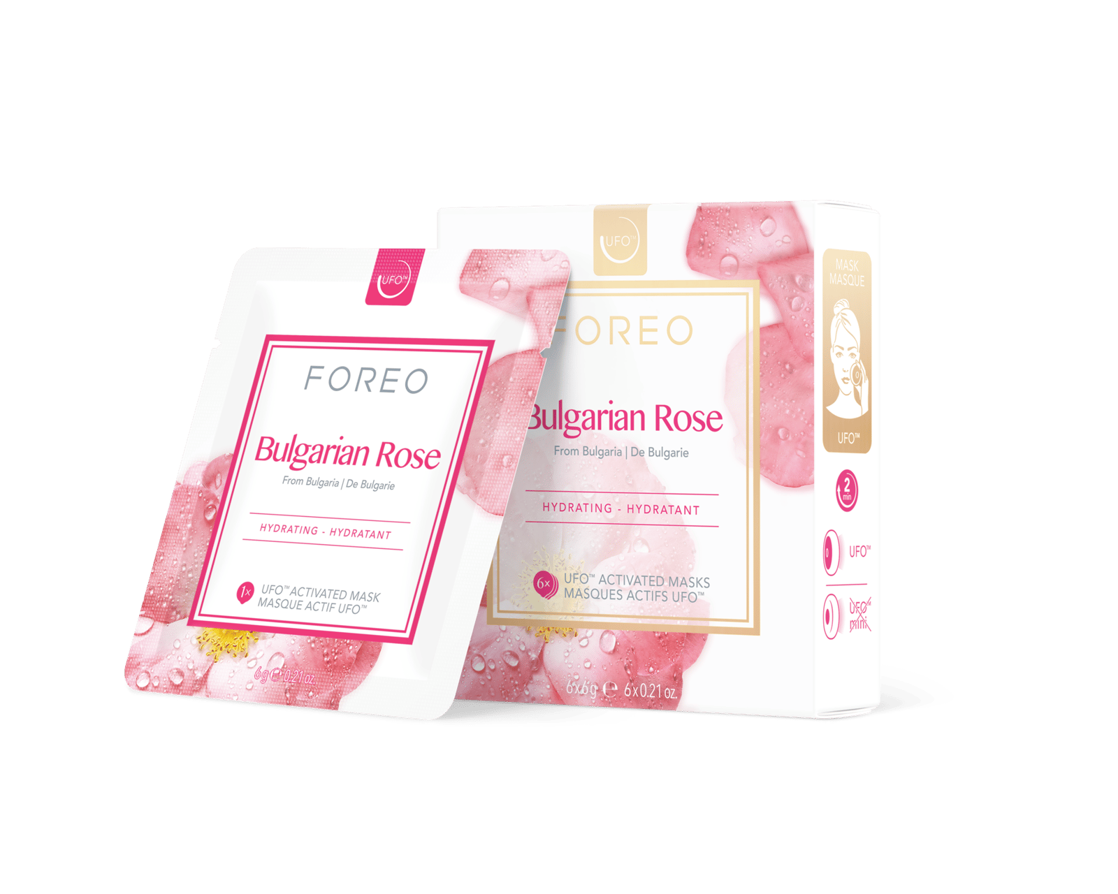 FOREO Bulgarian Rose UFO™-mask 6st