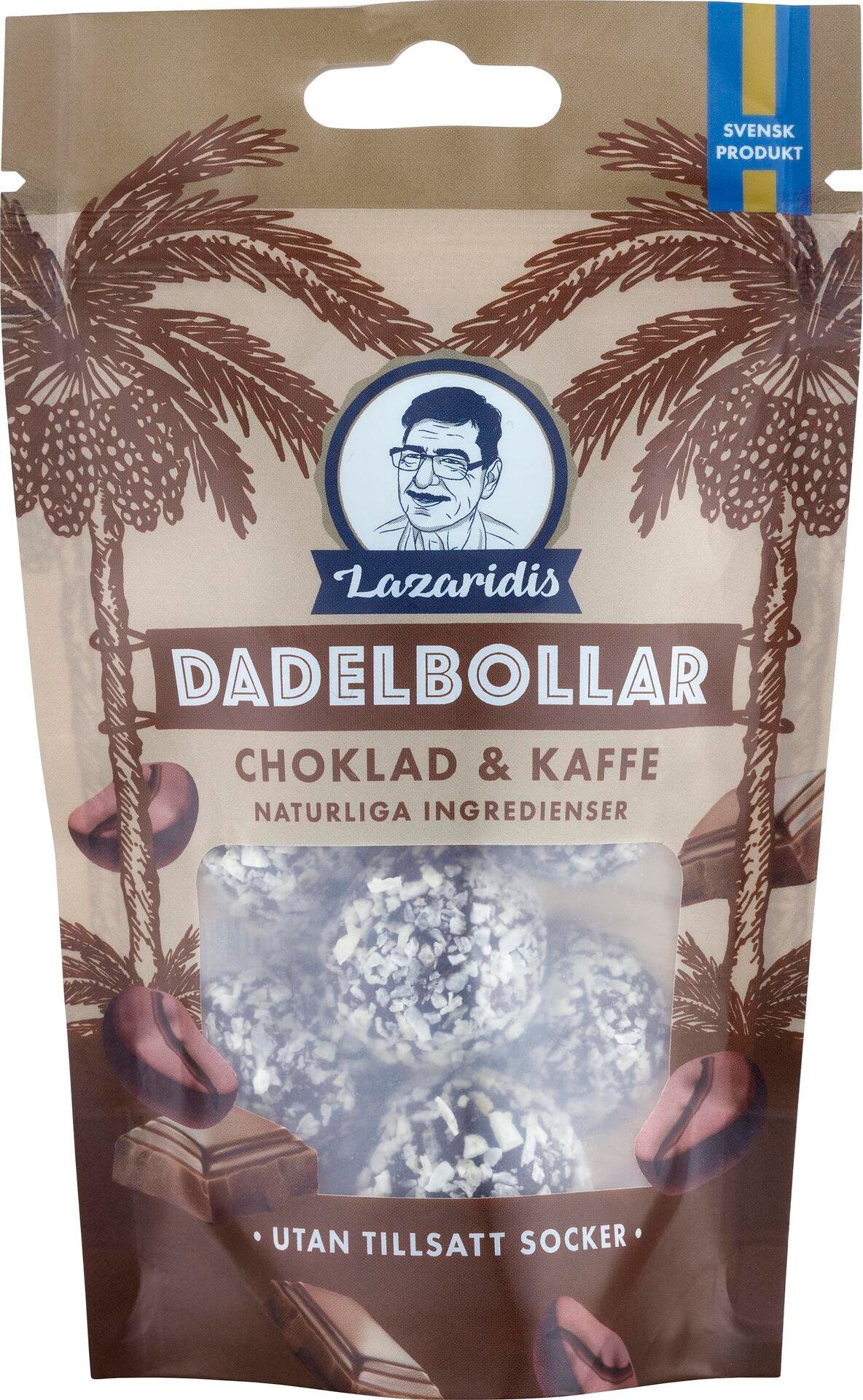 Lazaridis Dadelboll Choklad & Kaffe 90 g