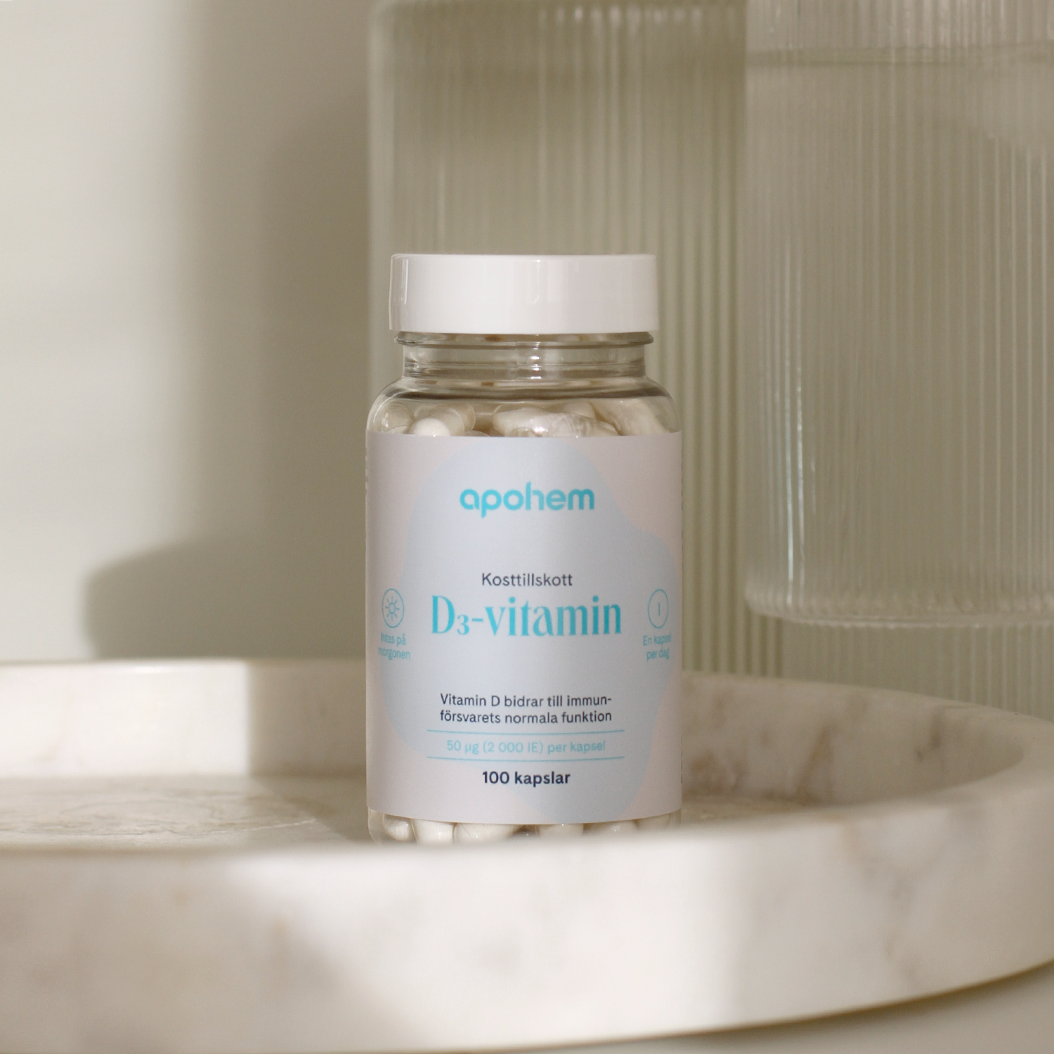 Apohem D-vitamin 50 µg 100 kapslar