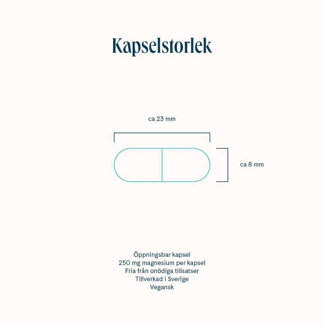 Apohem Magnesium 250 mg 90 kapslar