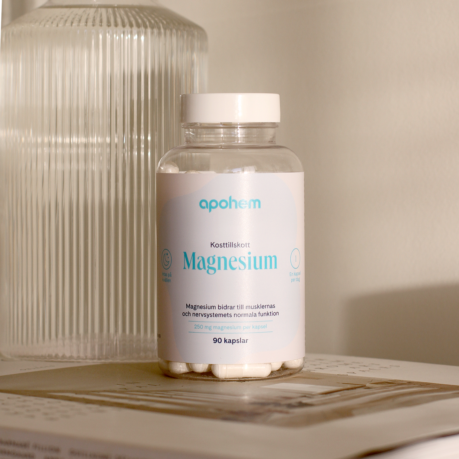 Apohem Magnesium 250 mg 90 kapslar