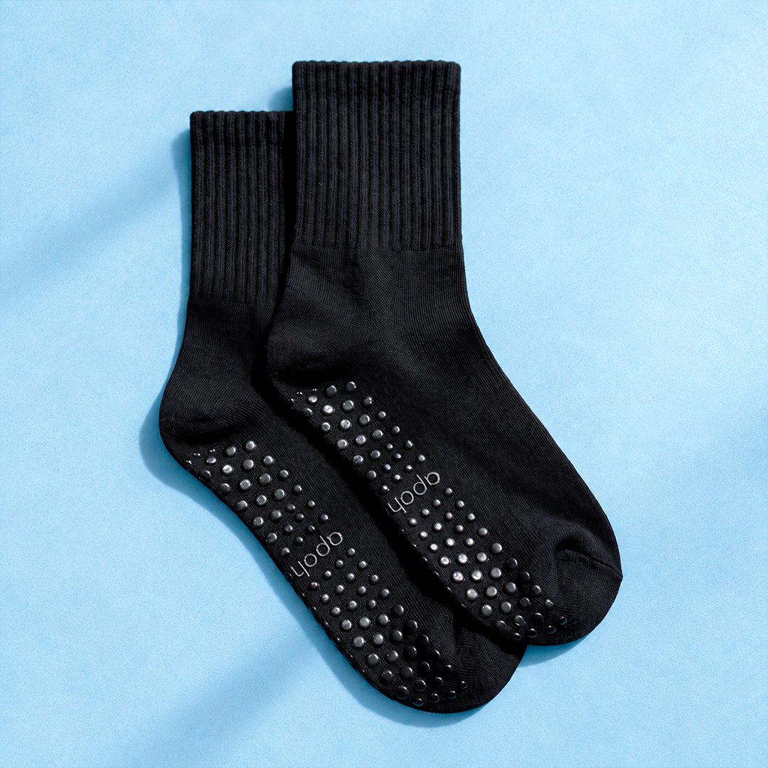 Apohem Halkfria Grip Socks Svart