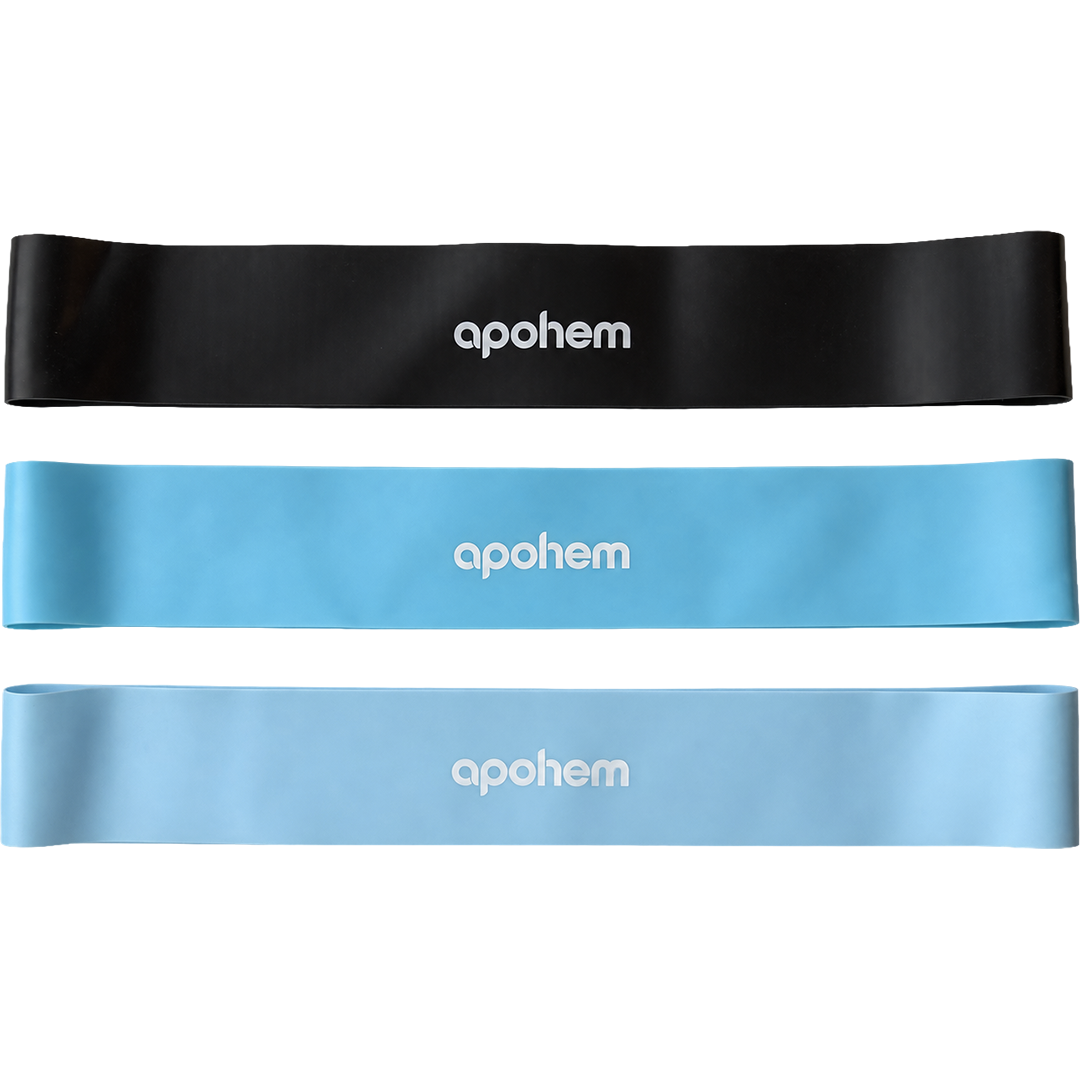 Apohem Träningsband 3-pack, Light, Medium, Heavy