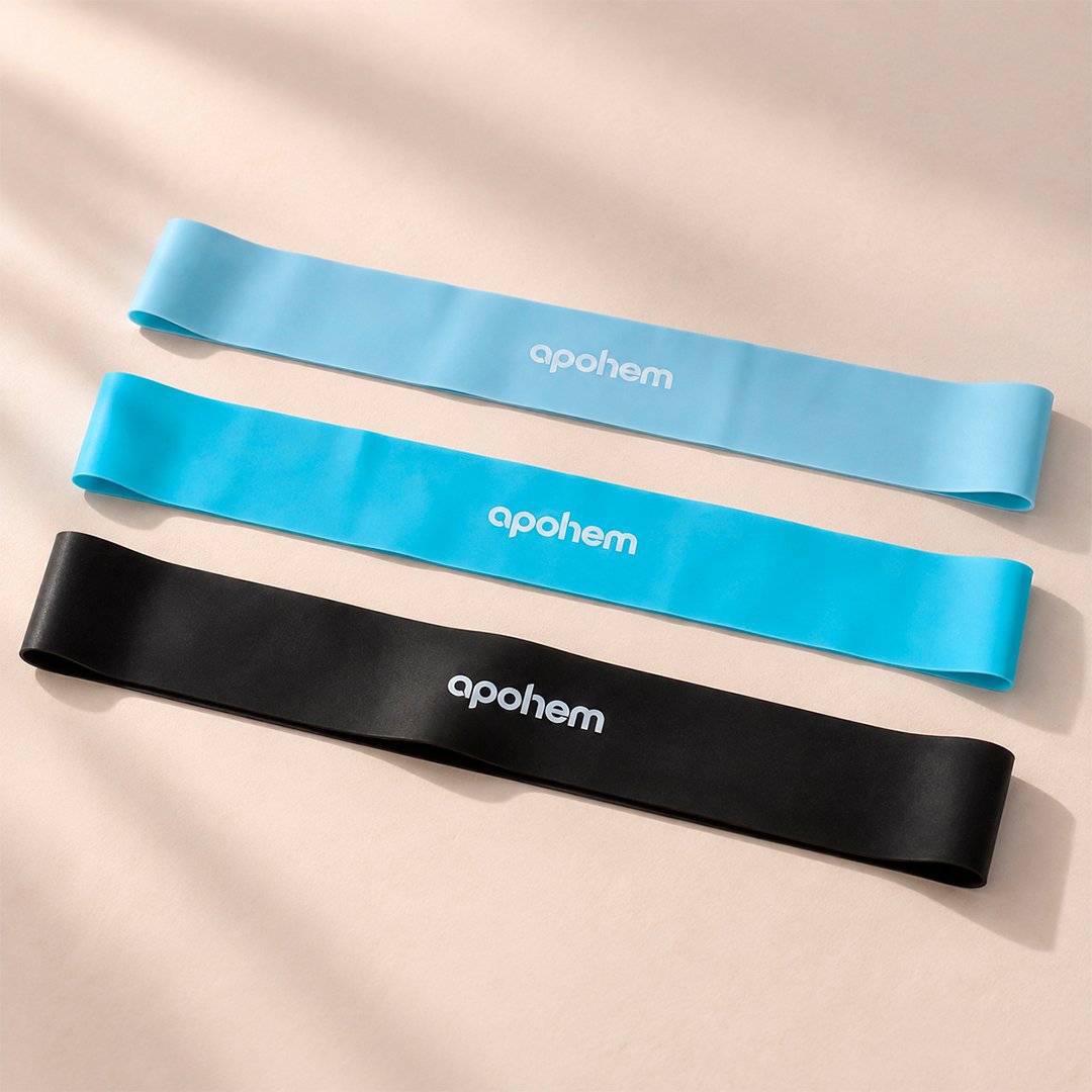 Apohem Träningsband 3-pack, Light, Medium, Heavy