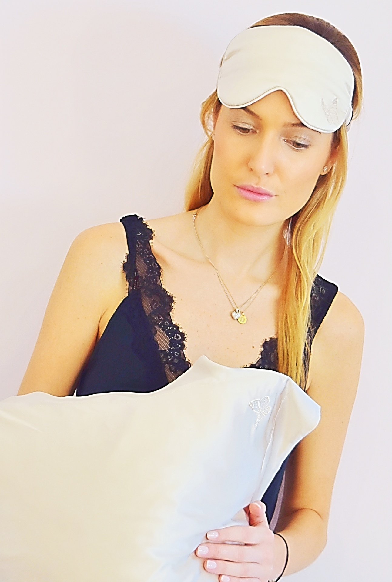 Amelie Soie Silk Sleep Mask Nude 1 st