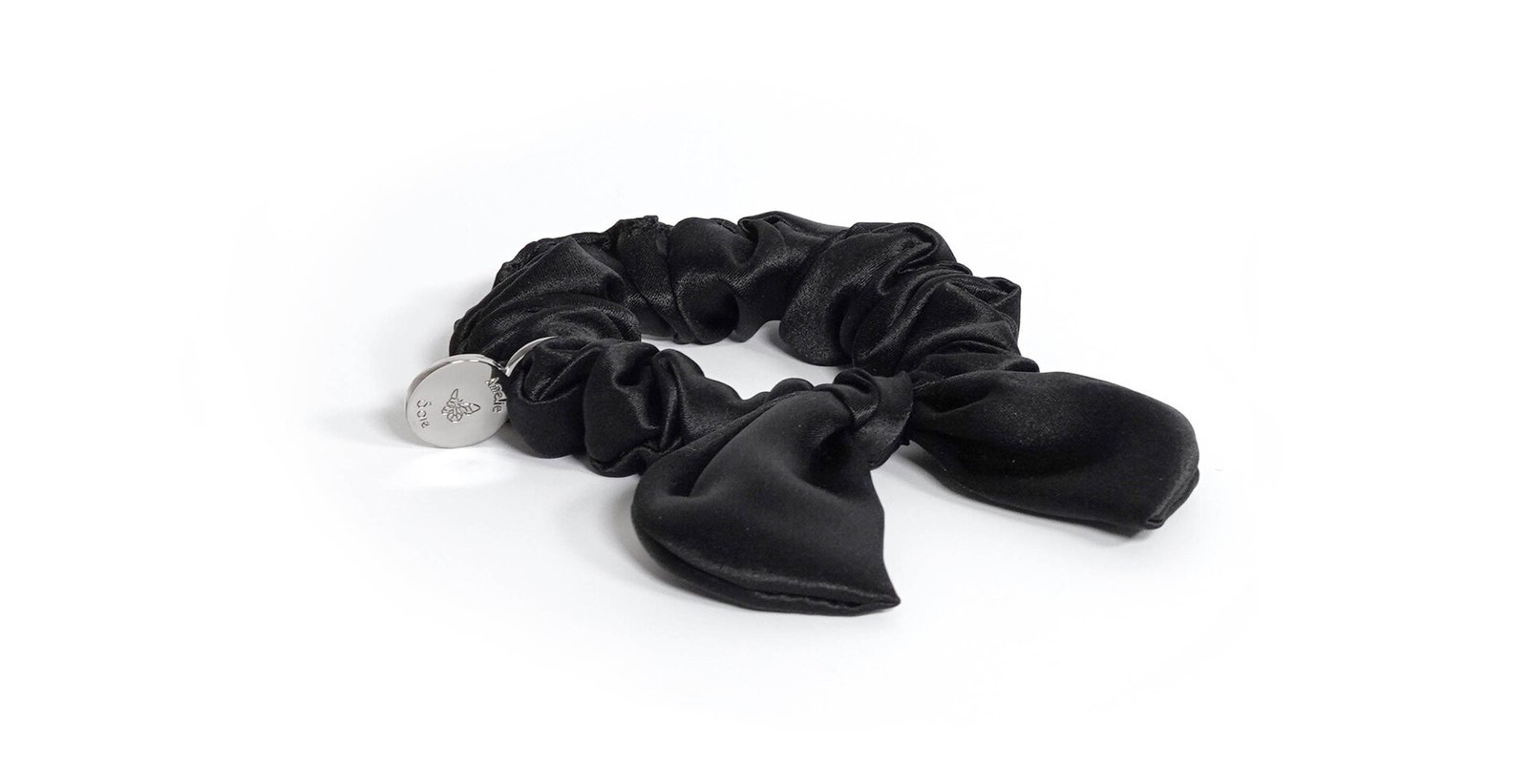 Amelie Soie Silk Bow Black 1 st