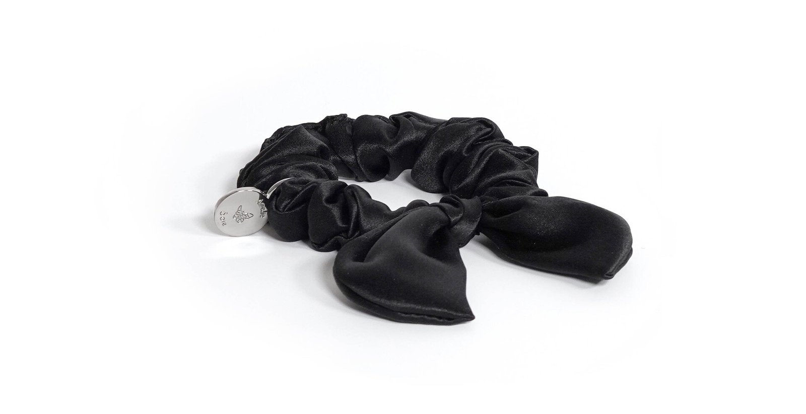 Amelie Soie Silk Bow Black 1 st
