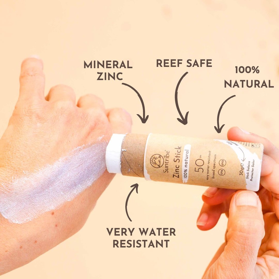 Suntribe All Natural Sport Zinc Stick SPF50 Original White 30g