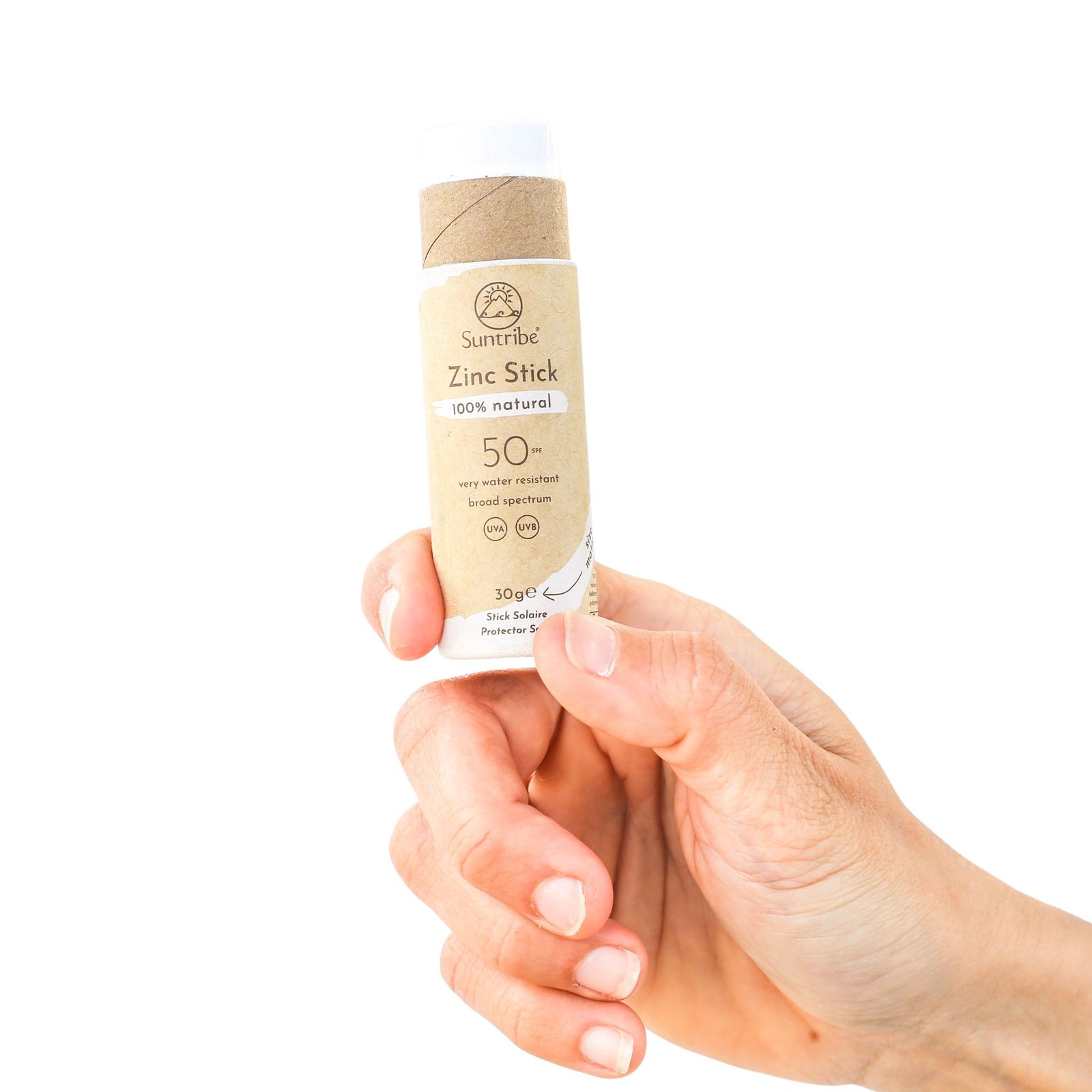 Suntribe All Natural Sport Zinc Stick SPF50 Original White 30g