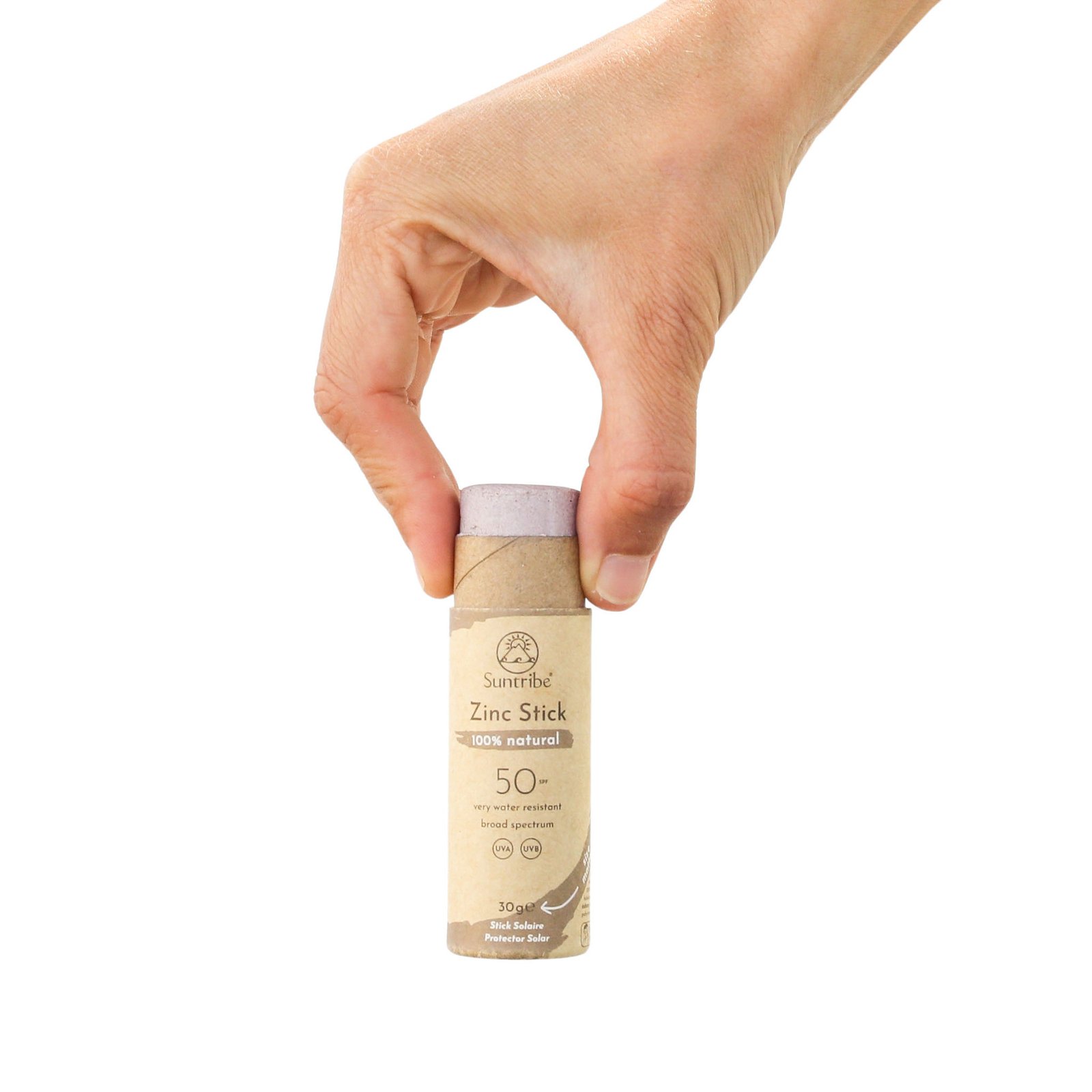 Suntribe Natural Mineral Zinc Sun Stick SPF 50 (30 g), Tinted