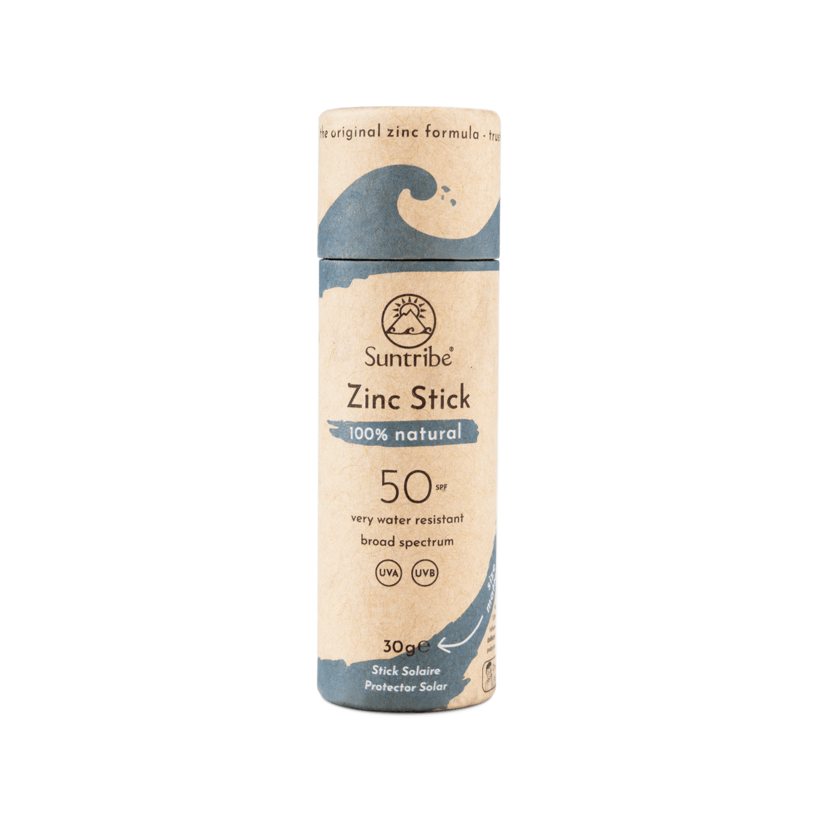 Suntribe All Natural Sport Zinc Stick SPF30 Ocean Blue 30g