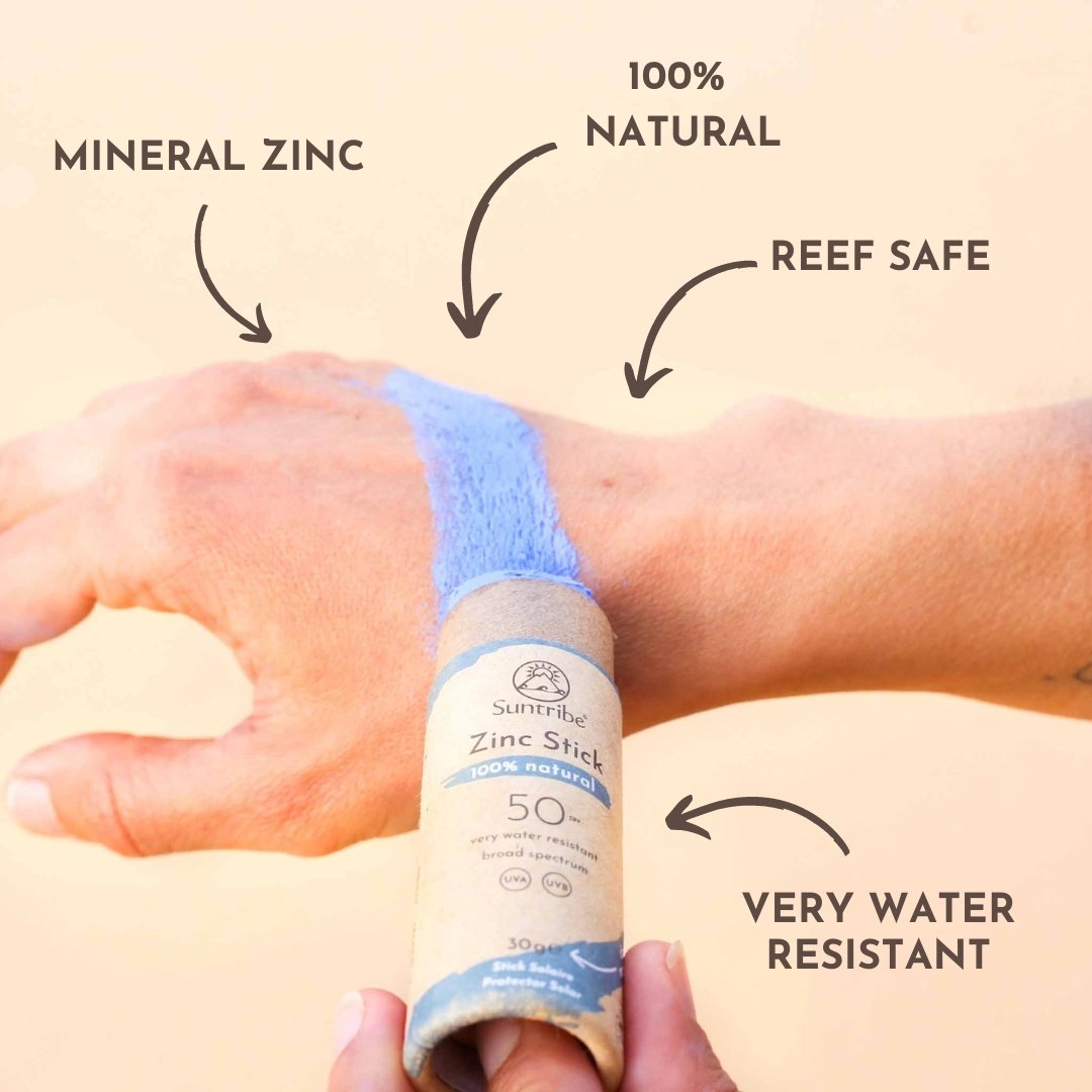 Suntribe All Natural Sport Zinc Stick SPF30 Ocean Blue 30g