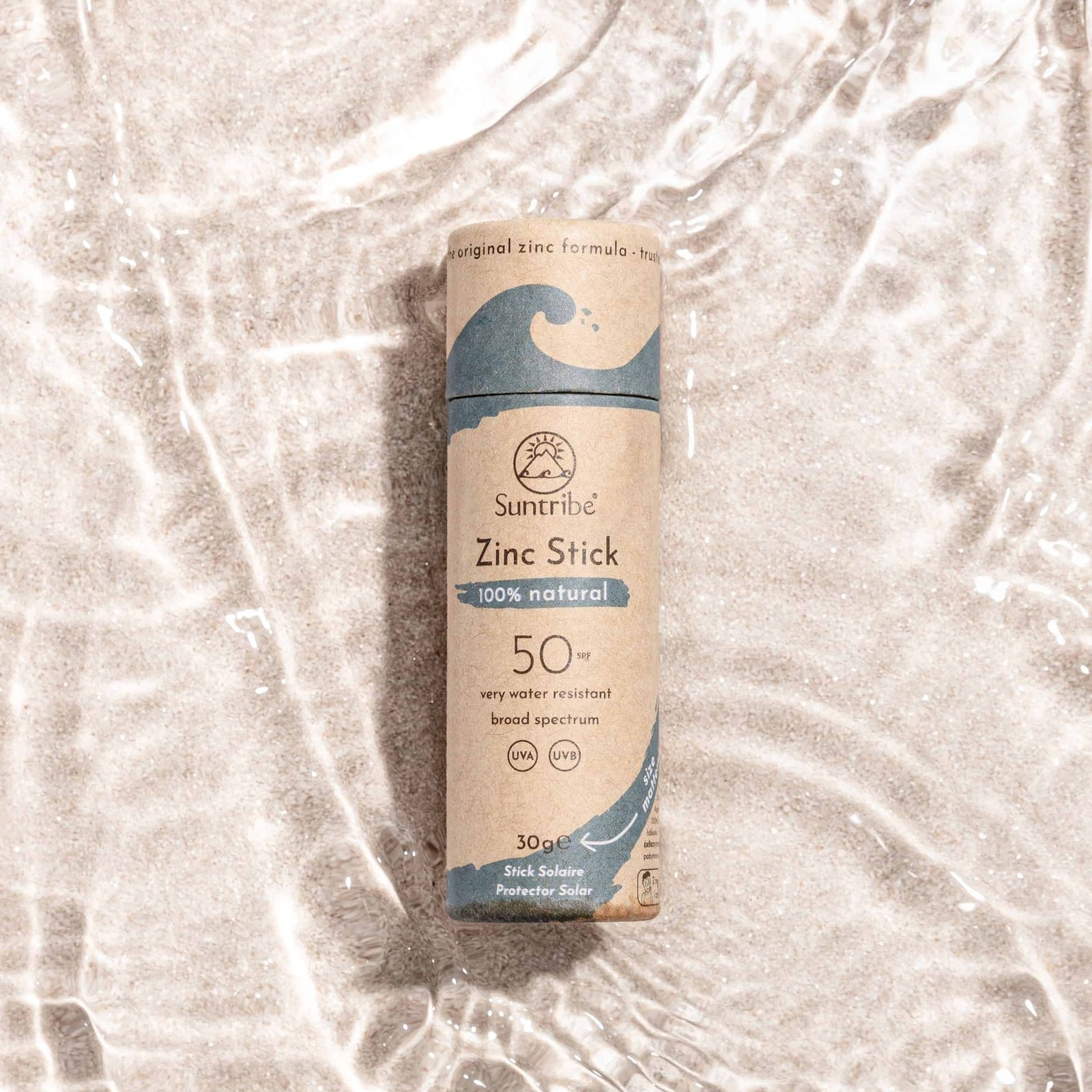 Suntribe All Natural Sport Zinc Stick SPF30 Ocean Blue 30g