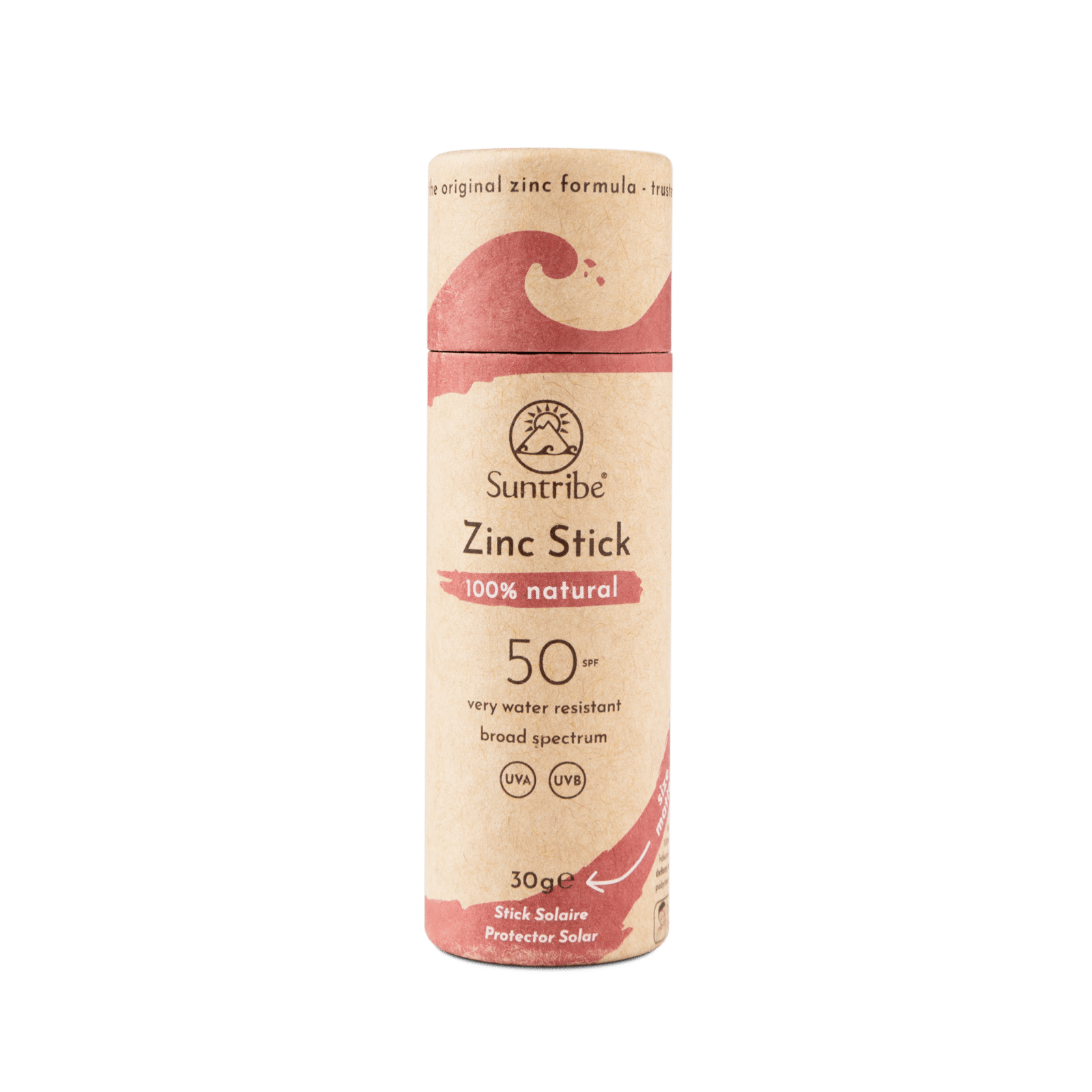 Suntribe All Natural Sport Zinc Stick SPF30 Retro Red 30g