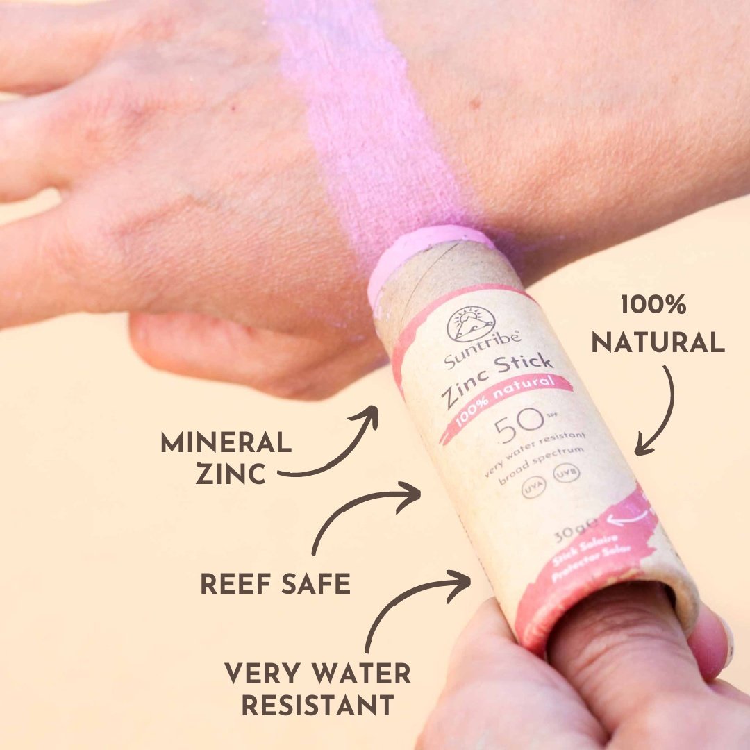 Suntribe All Natural Sport Zinc Stick SPF30 Retro Red 30g