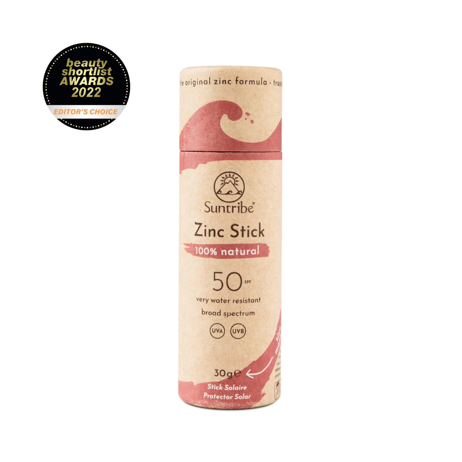 Suntribe All Natural Sport Zinc Stick SPF30 Retro Red 30g