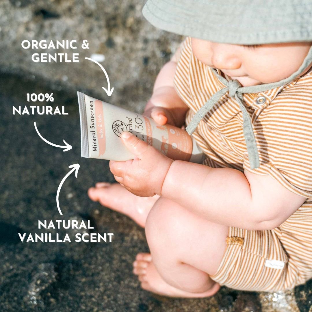 Suntribe All Natural Mineral KIDS Vanilla Sunscreen SPF30 100ml