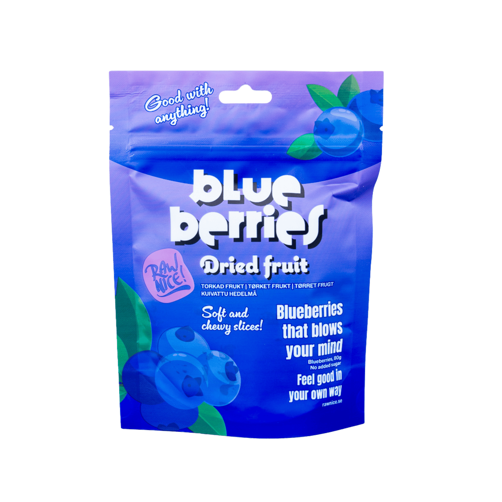 Rawnice Torkad Blåbär 80 g