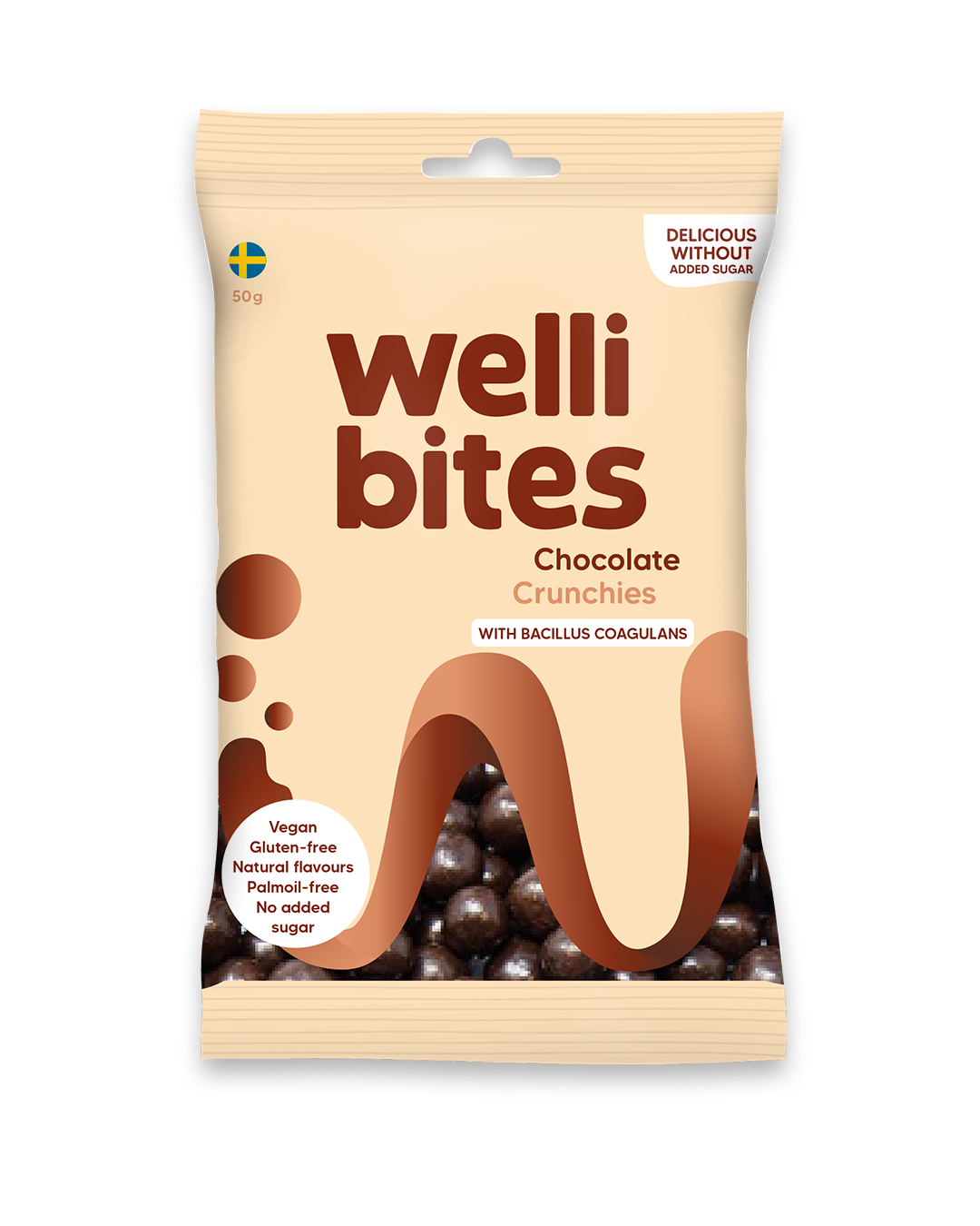 Wellibites Chocolate Crunchies 50g