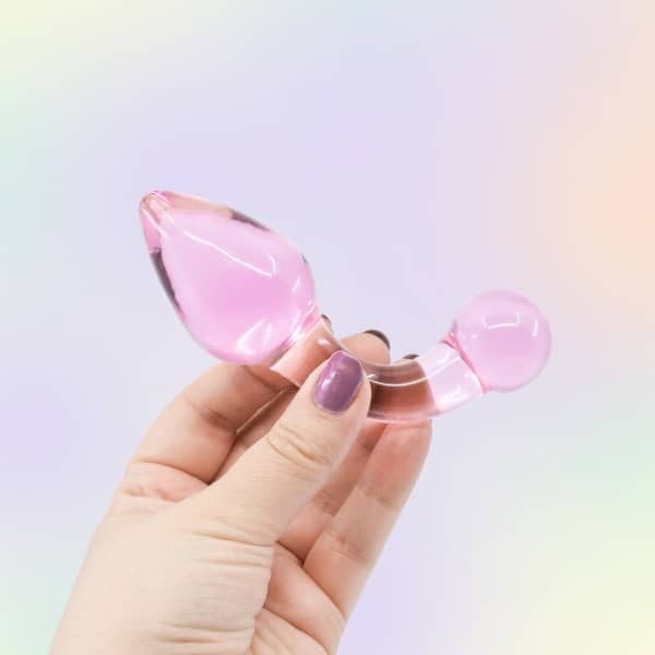 Glassy Rose Curved Plug