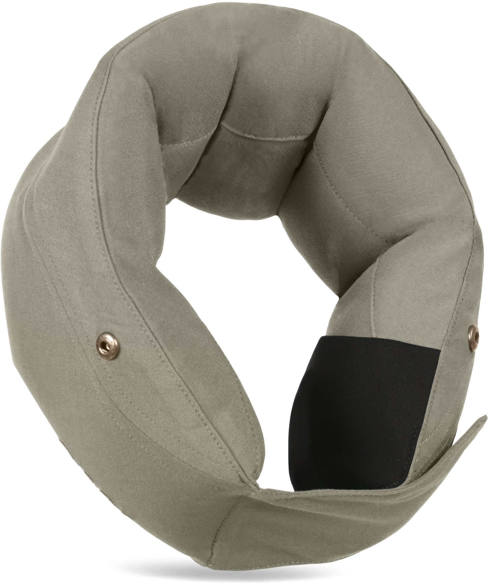 Ovaer Khaki Green Nackkudde med huva 1 st