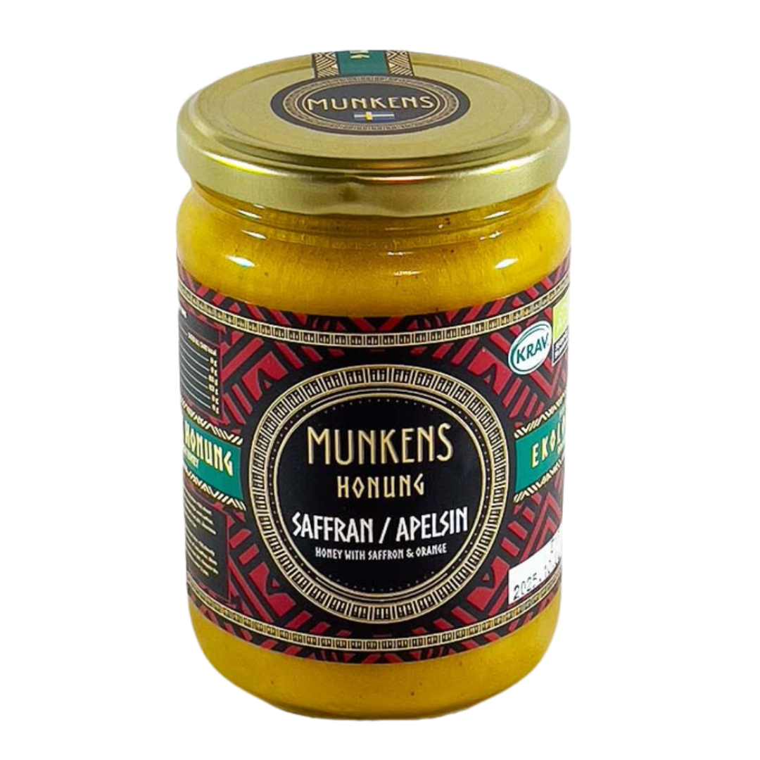 Munkens Hälsa Honung Raw Saffran & Apelsin Eko 500 g