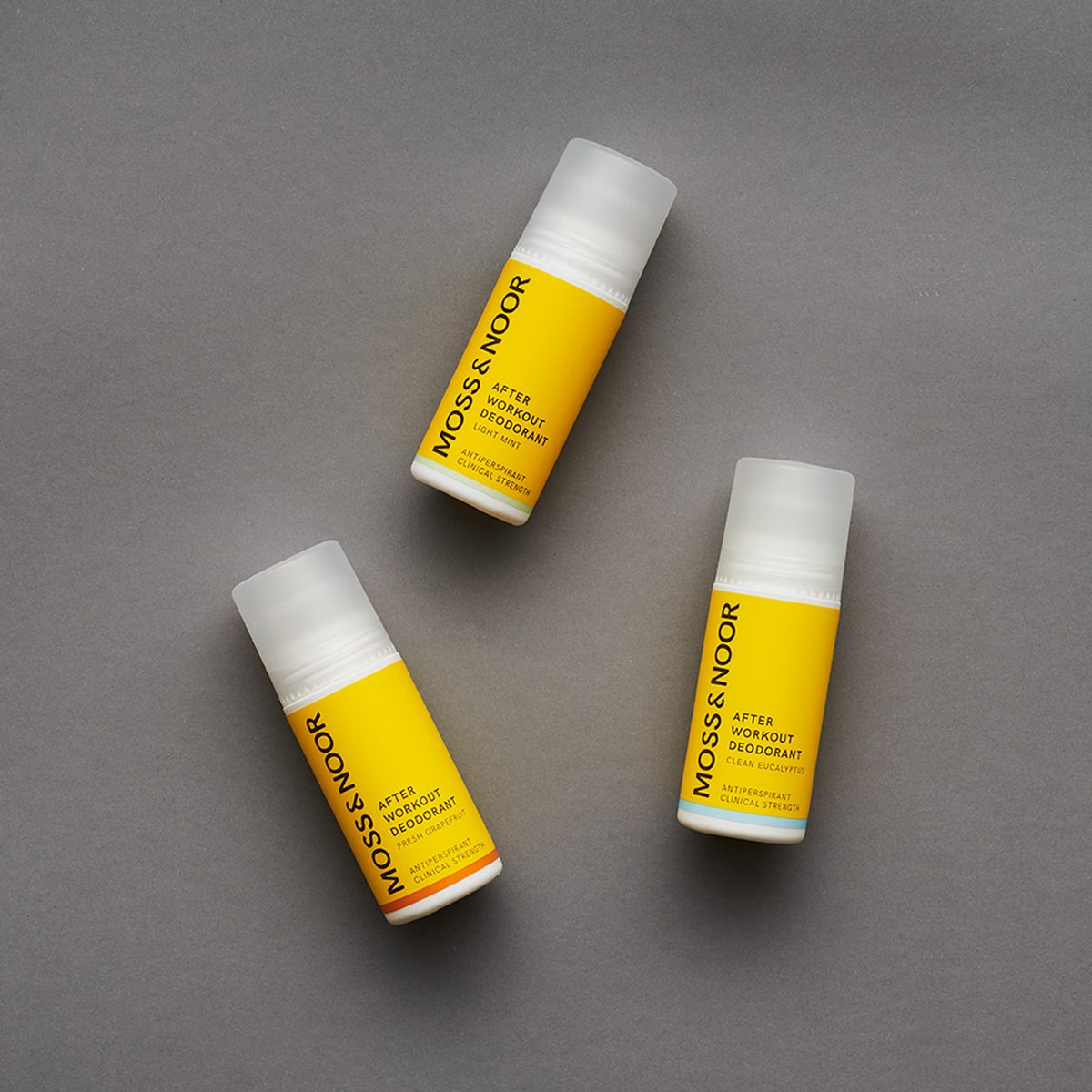 MOSS & NOOR After Workout Deodorant Roll-On Mixpack 3 st