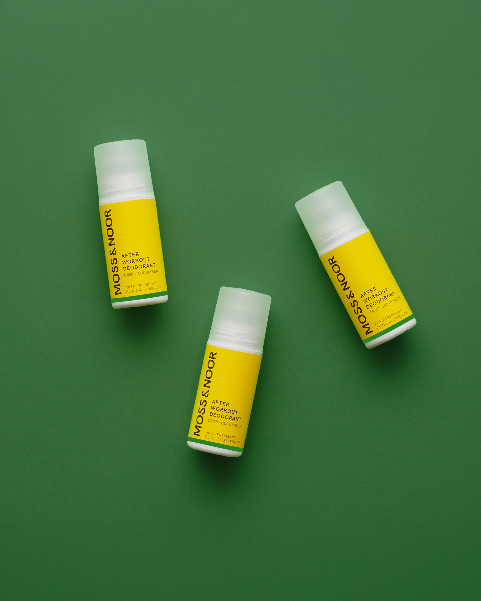 Moss & Noor After Workout Deodorant Crispy Cucumber 3-pack