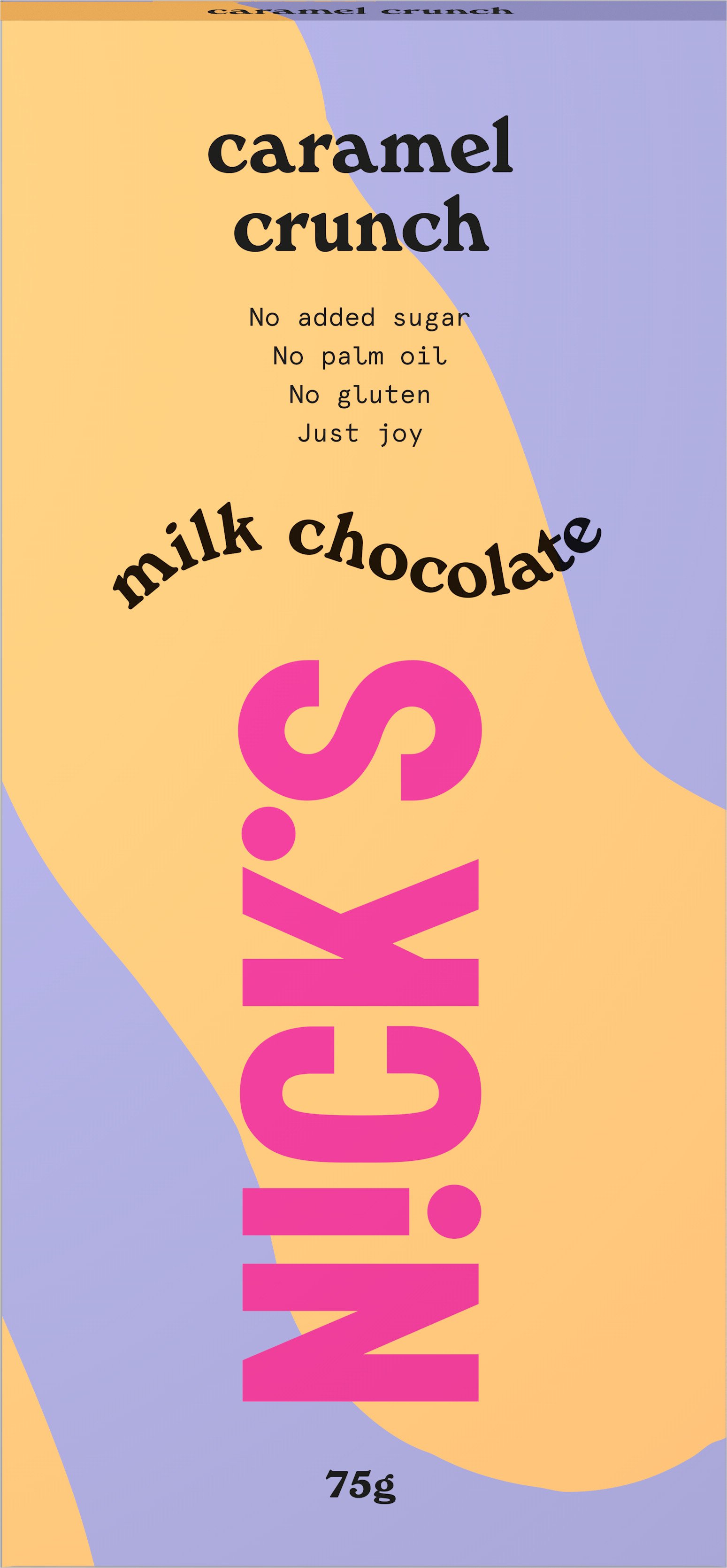 Nick's Caramel Crunch Milk Chocolate 75g
