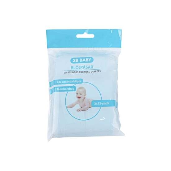 2B Baby Blöjpåsar 3 x 15-pack