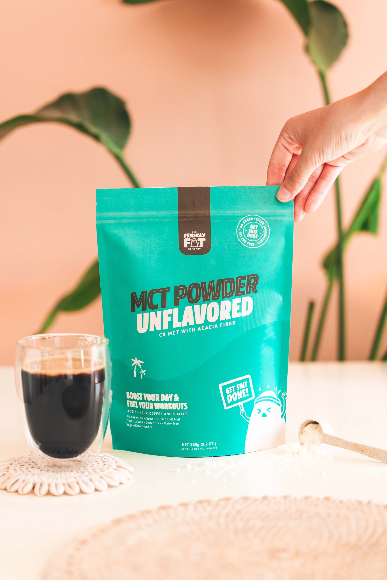 The Friendly Fat Company C8 MCT-pulver Naturell 260 g