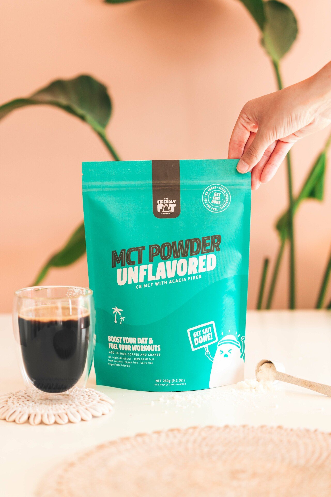 The Friendly Fat Company C8 MCT-pulver Naturell 260 g