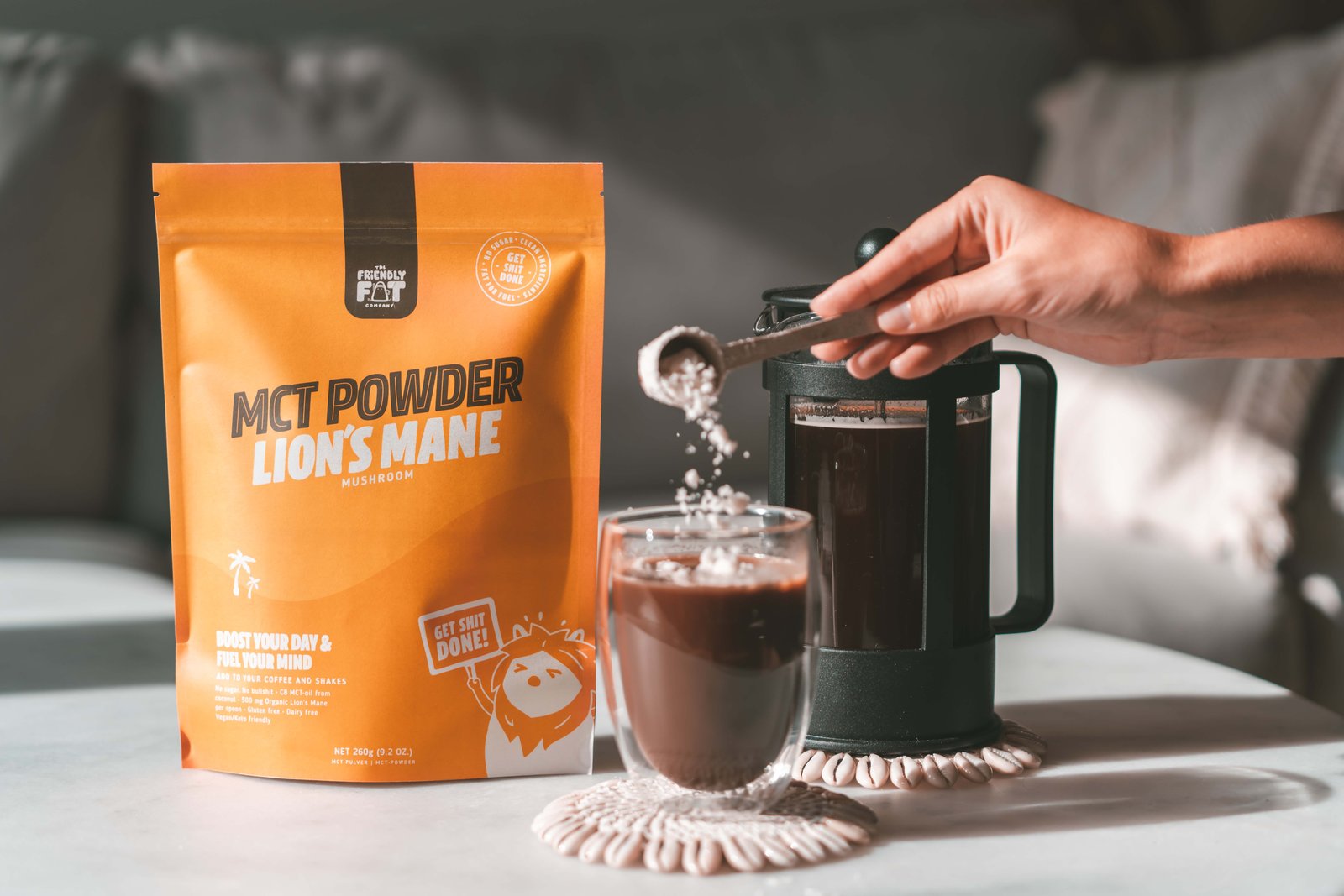 The Friendly Fat Company MCT-pulver Lion's Mane 260 g