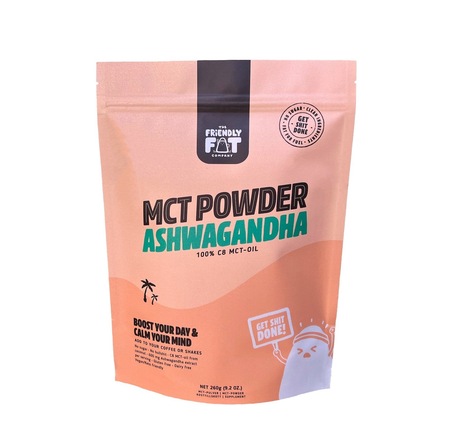 The Friendly Fat Company MCT Pulver Ashwagandha 260 g