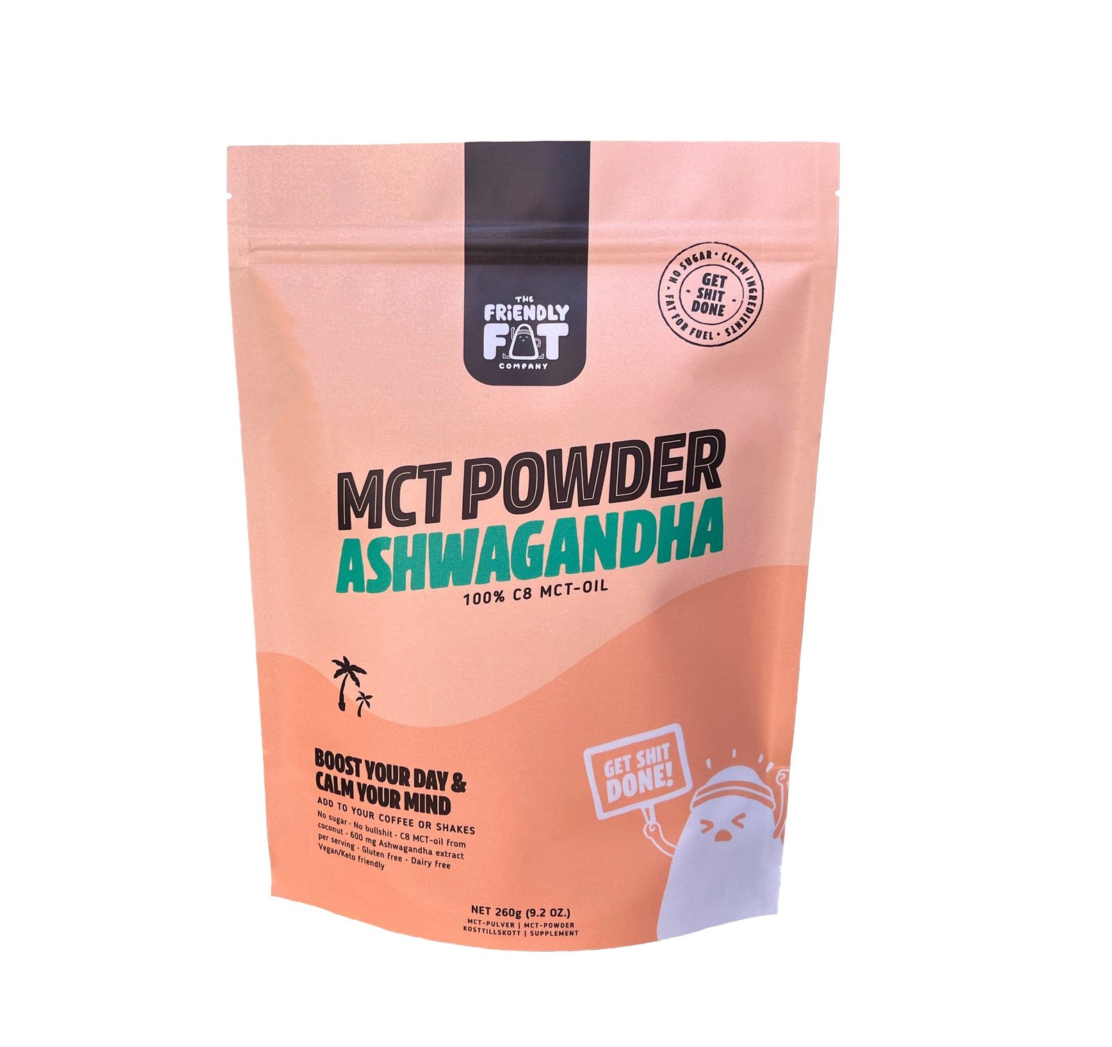 The Friendly Fat Company MCT Pulver Ashwagandha 260 g