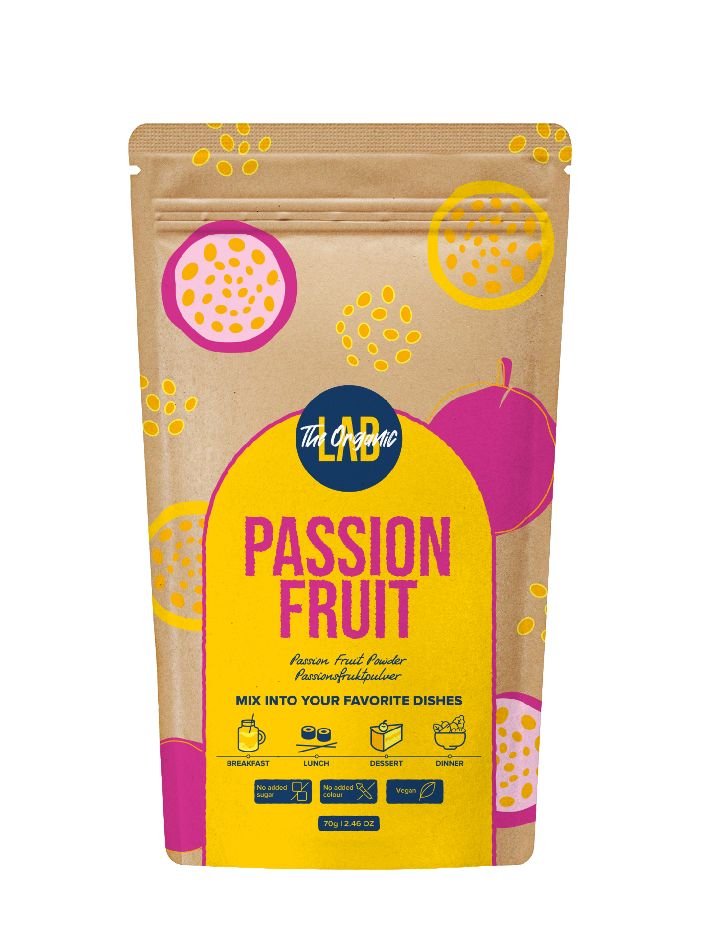 The Organic Labs Passionsfruktspulver 70 g
