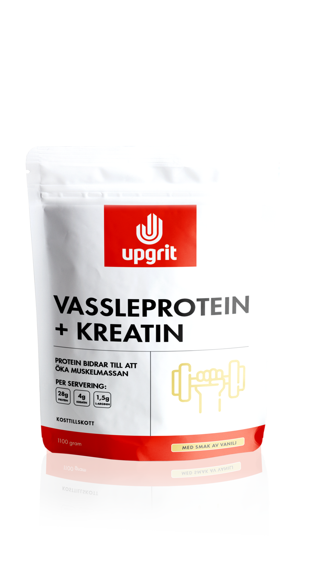 Upgrit Vassleprotein + Kreatin Vanilj 1100gram