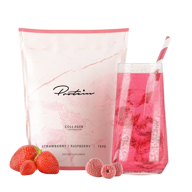 Protein.com Kollagen Jordgubb & Hallon 150 g
