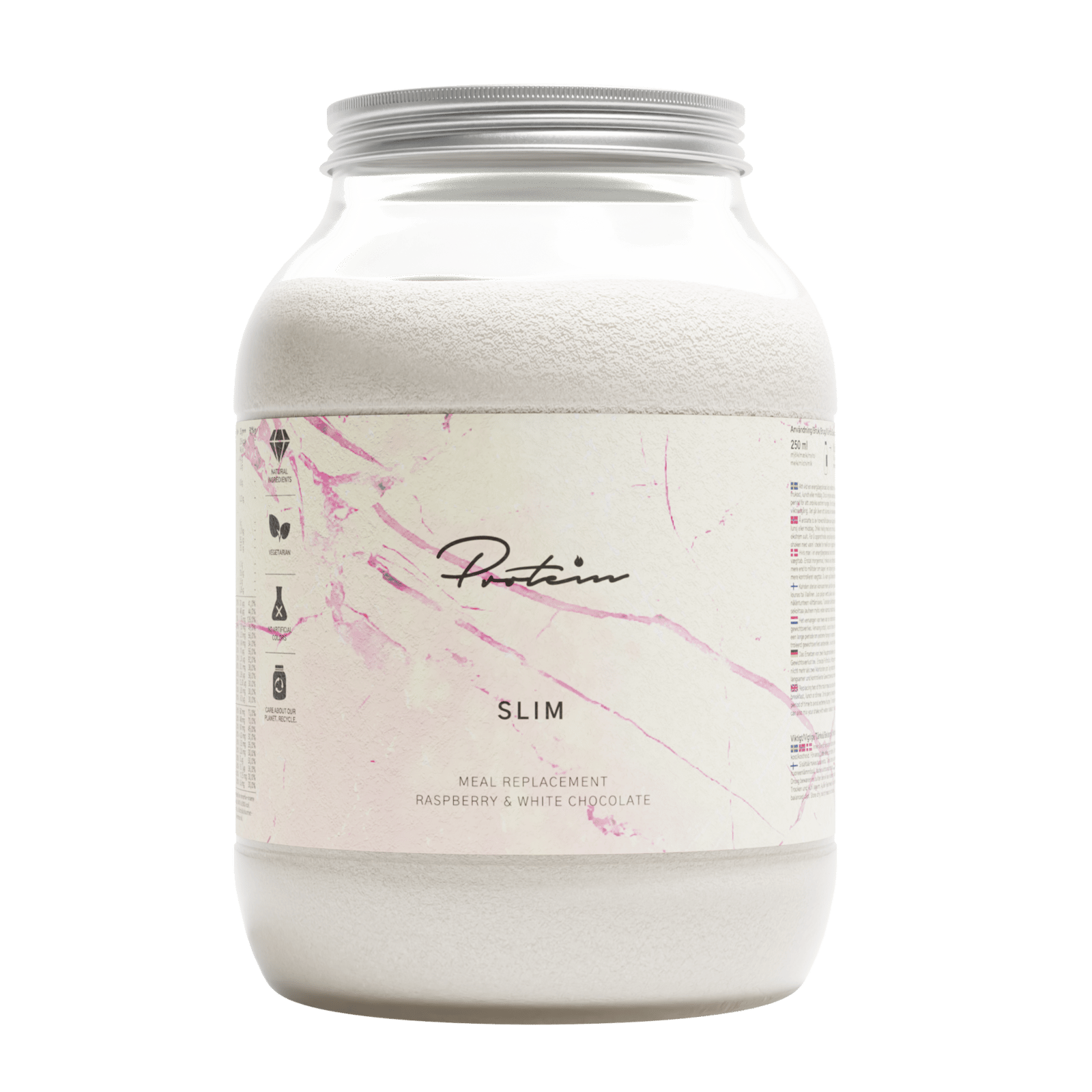 Protein.com Slim Måltidsersättning Hallon & Vit Choklad 1200 g
